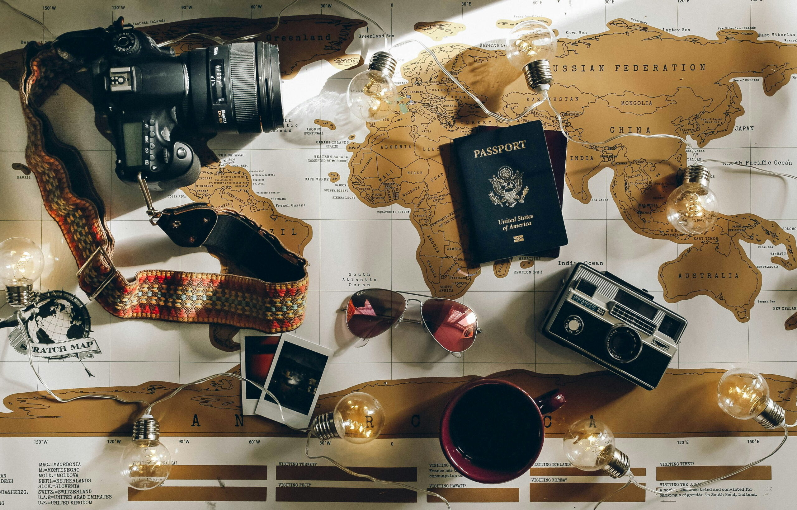 Best countries to travel to in each season.